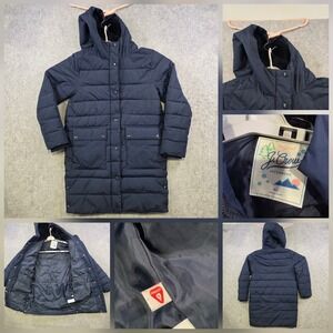 J.Crew Coat Womens XL Navy Blue Hooded Primaloft Insulated Parka Jacket AZ420